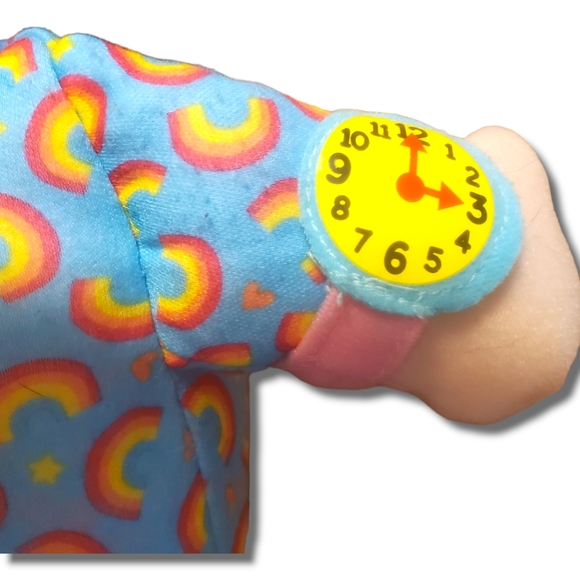 Spark Create Imagine Rainbow Learning Girl Plush Toy Educational Watch Shoe Doll - Picture 12 of 15